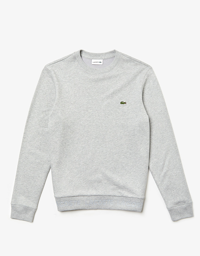 Lacoste Silver Chine Cotton Mens Sweatshirt