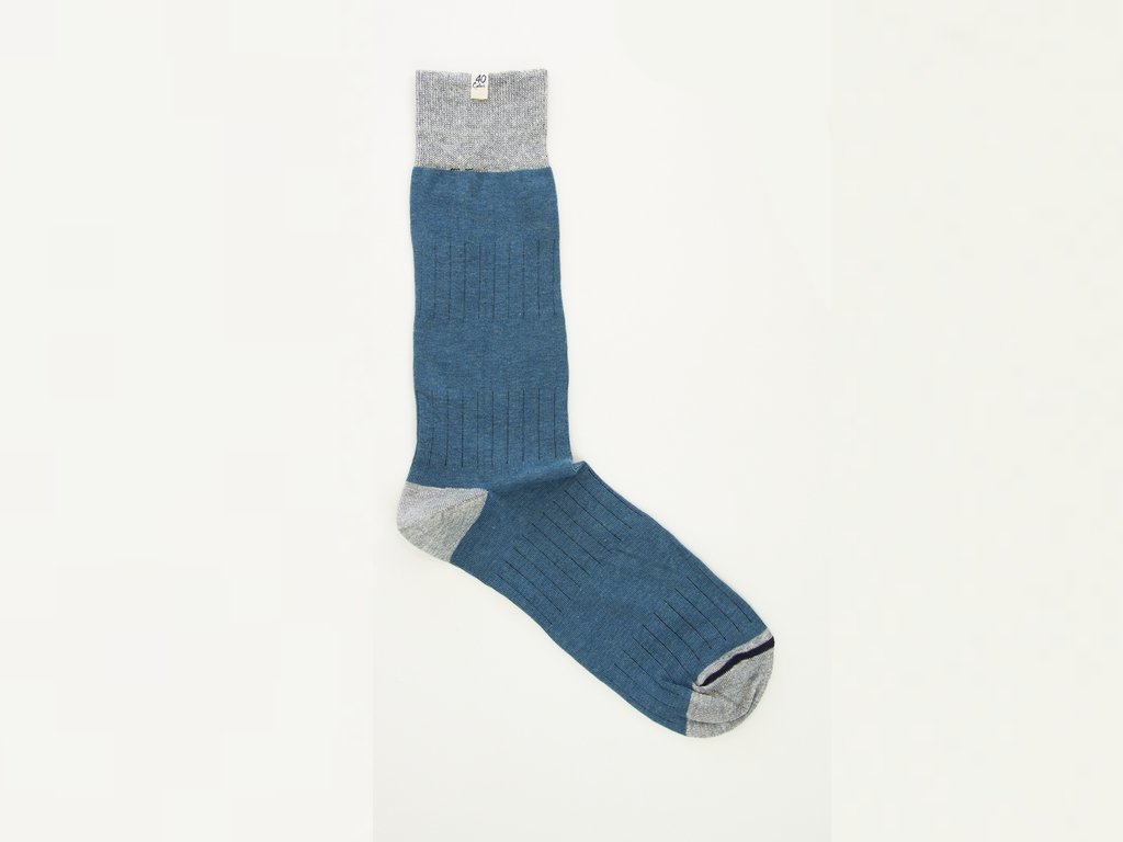 40 Colori Ribbed Linen & Organic Cotton Socks