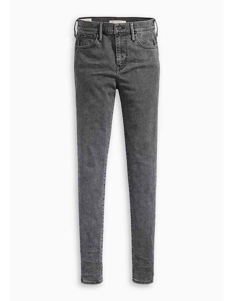 Levi's Gray Wash Cotton 720 High Rise Super Skinny Jeans