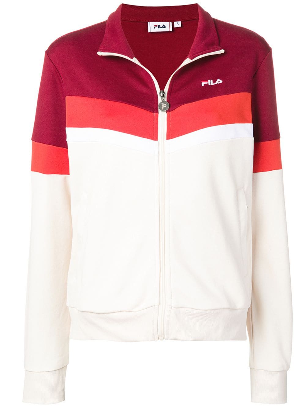 Fila Rhubarb Whitecap Polyester and Cotton Nantale Track Jacket