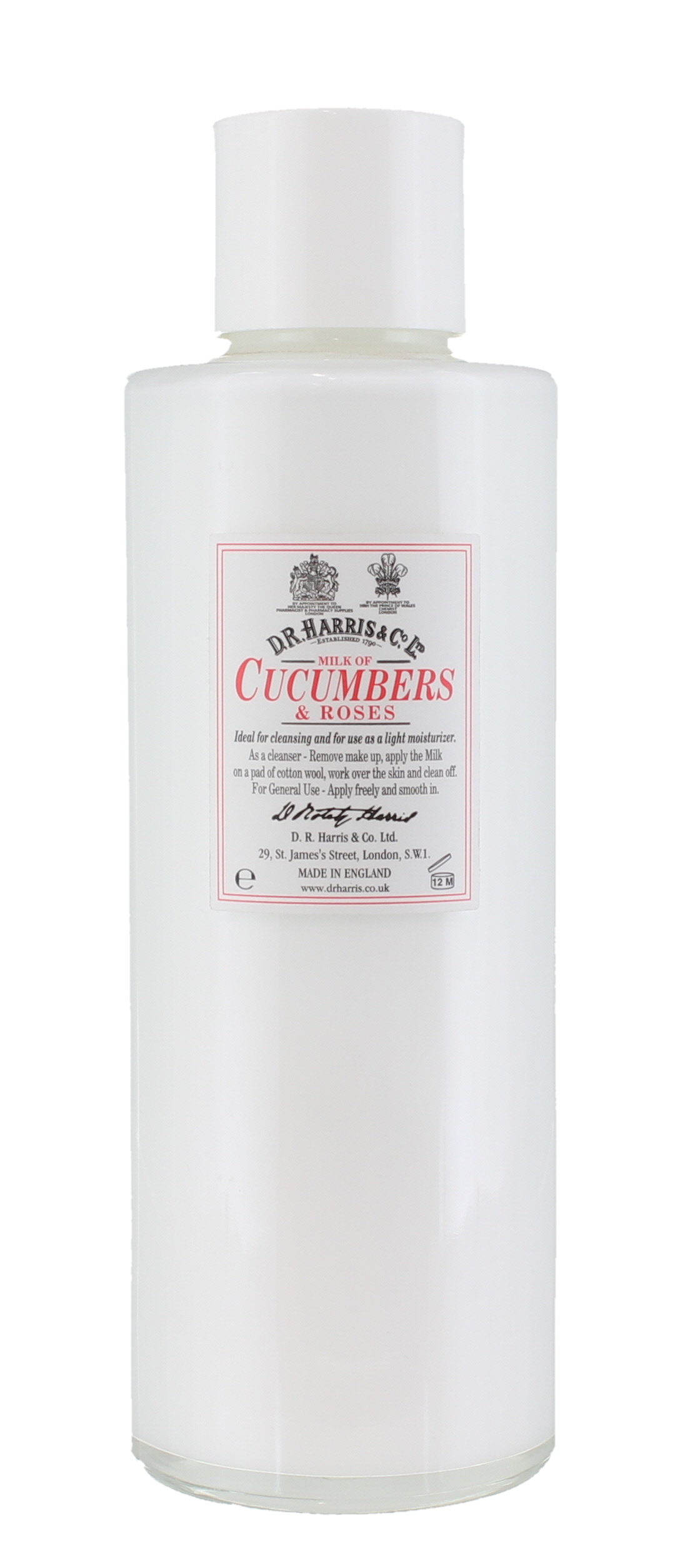 D. R. Harris 500ml Milk Of Cucumber & Roses Lotion