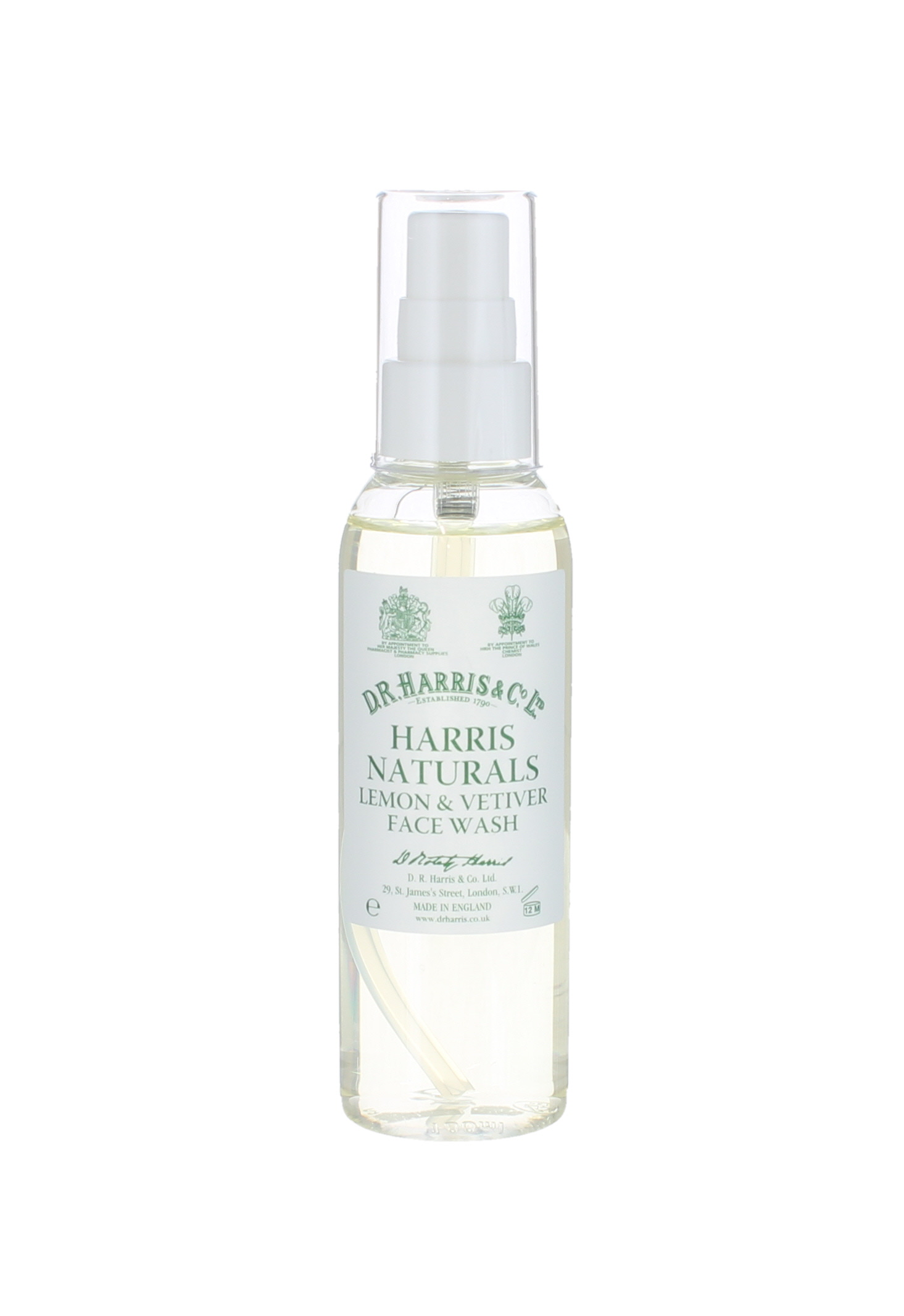 D. R. Harris 100ml Naturals Lemon and Vetiver Face Wash