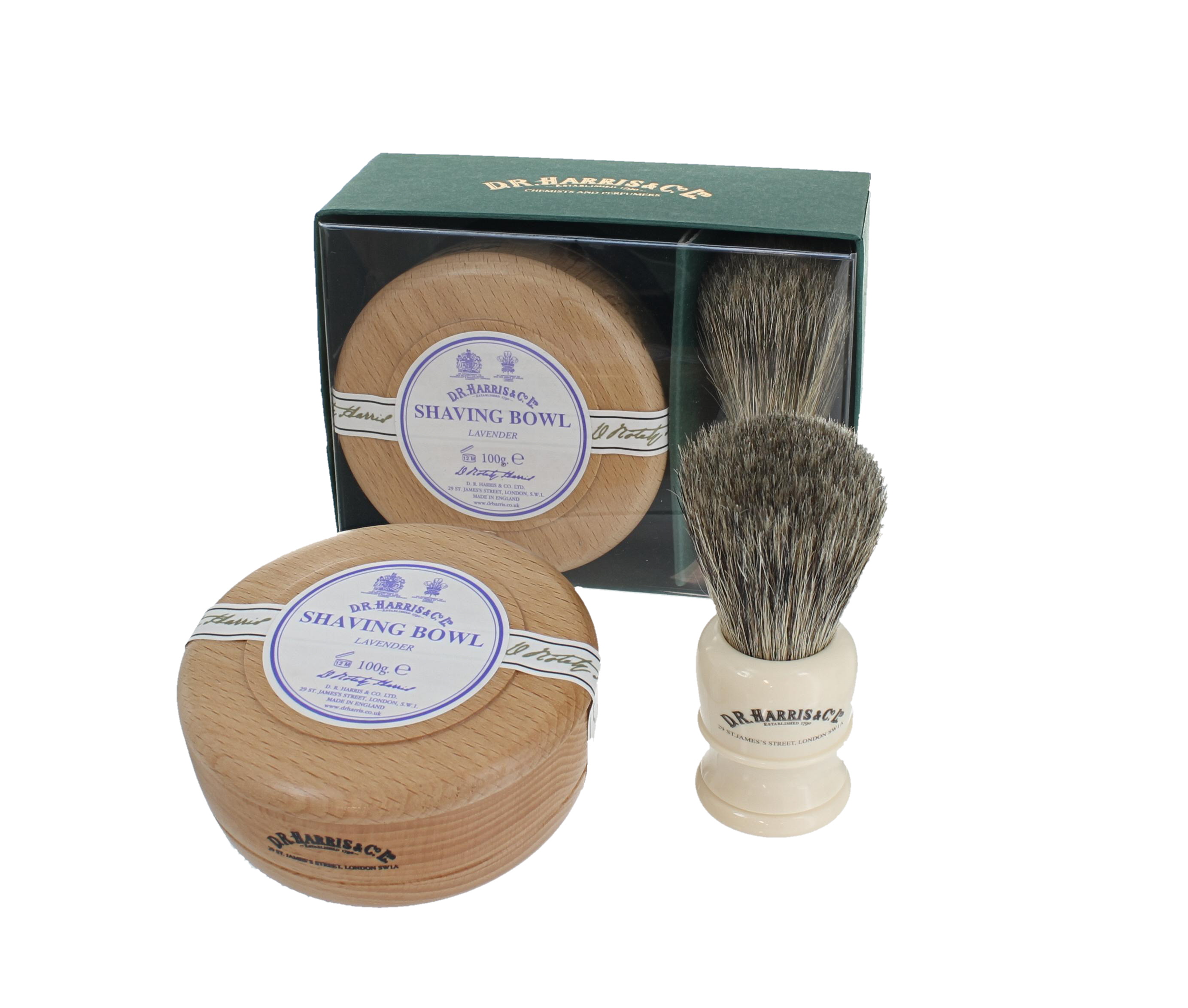 D. R. Harris Lavender Shaving Gift Set Beech