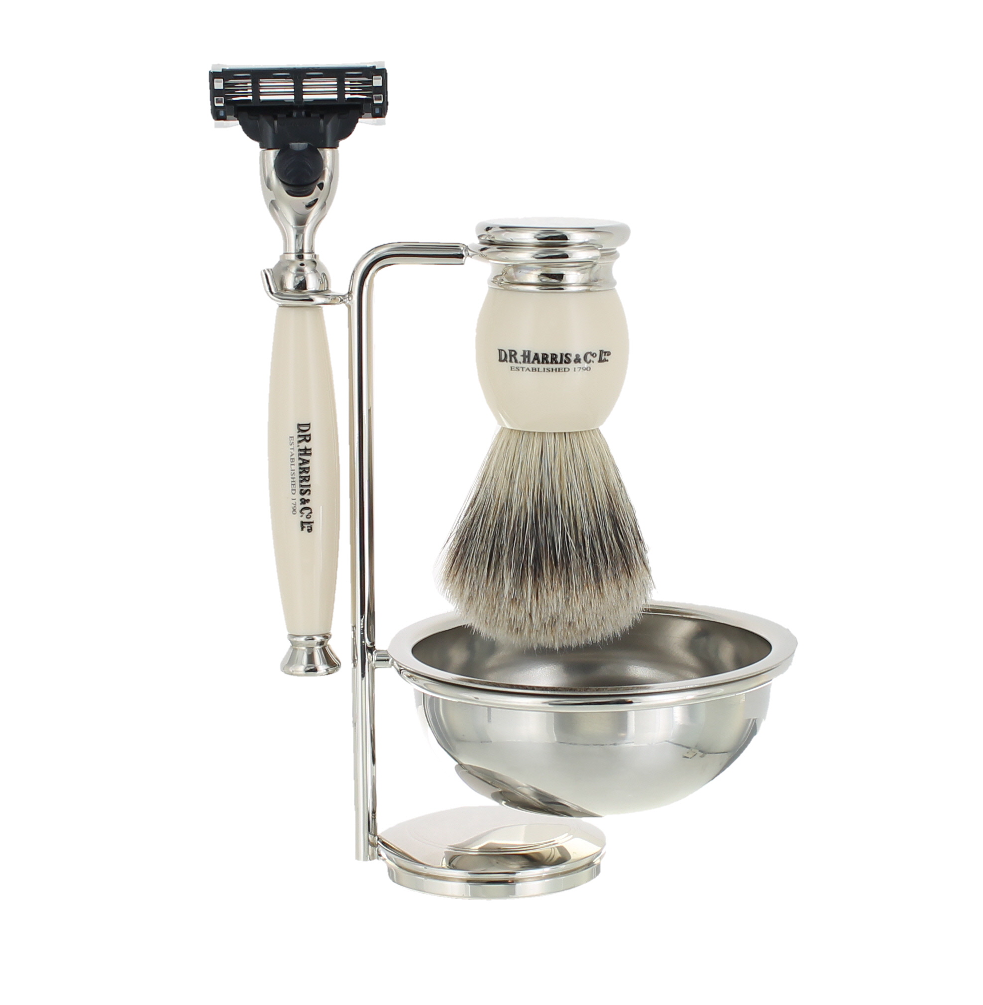 D. R. Harris Ivory 4-Piece Shaving Set