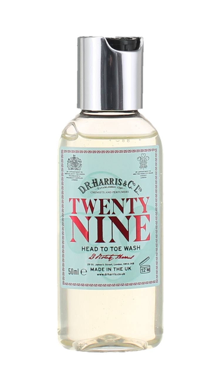 D. R. Harris 50ml Travel Size Twenty Nine Head to Toe Wash 