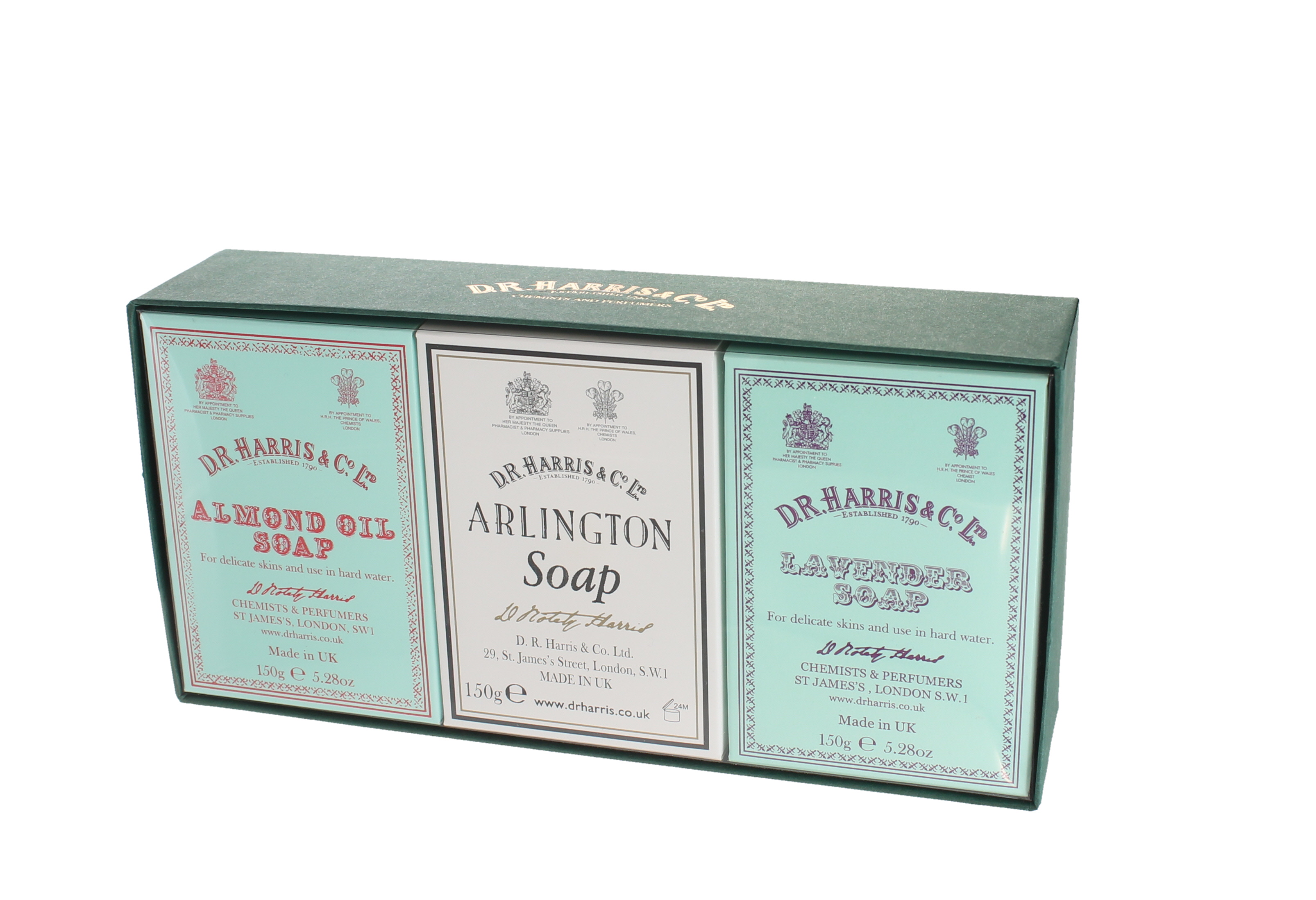 D. R. Harris Almond, Arlington And Lavender Bath Soap Trio