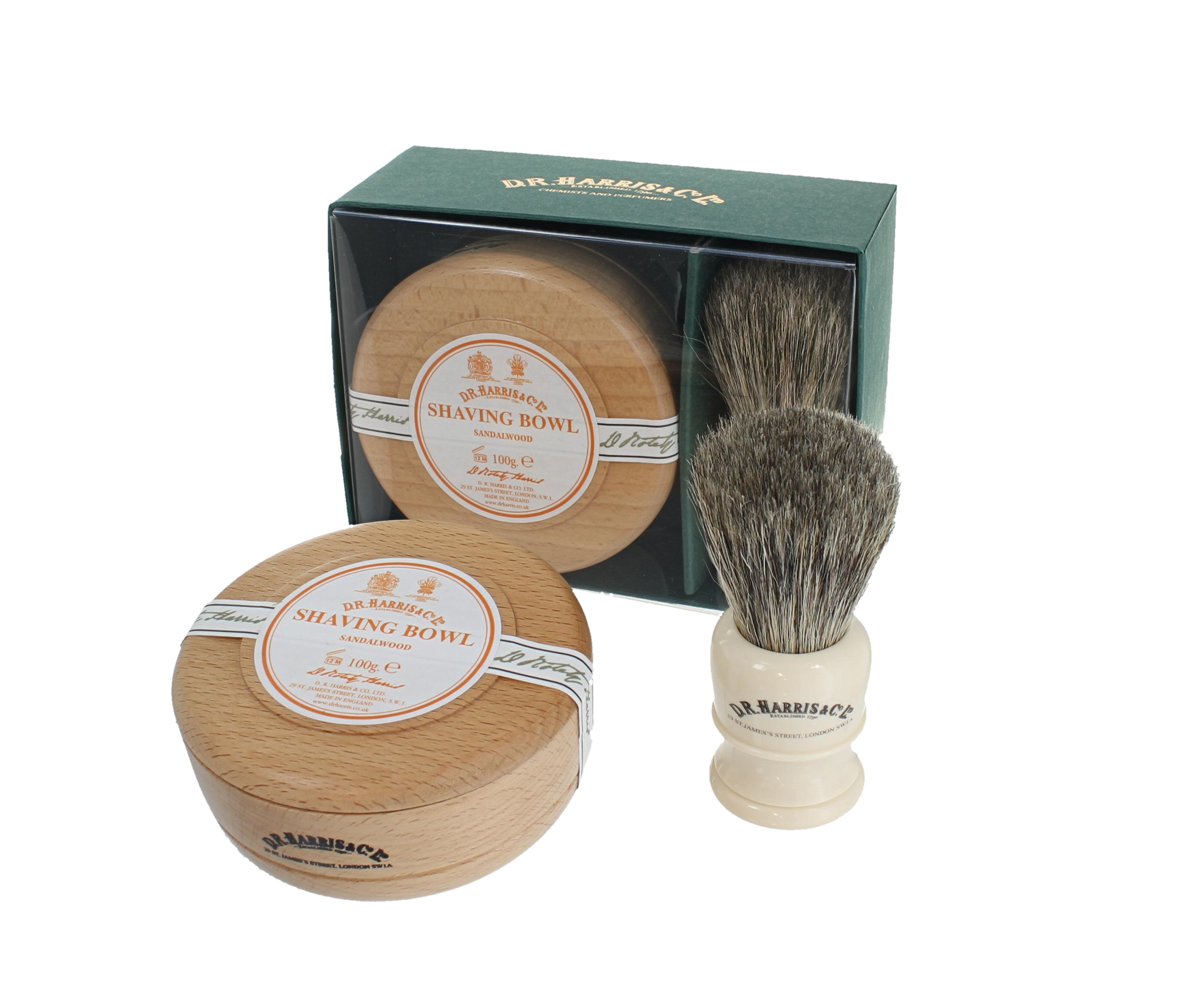 D. R. Harris Beech Sandalwood Shaving Gift Set