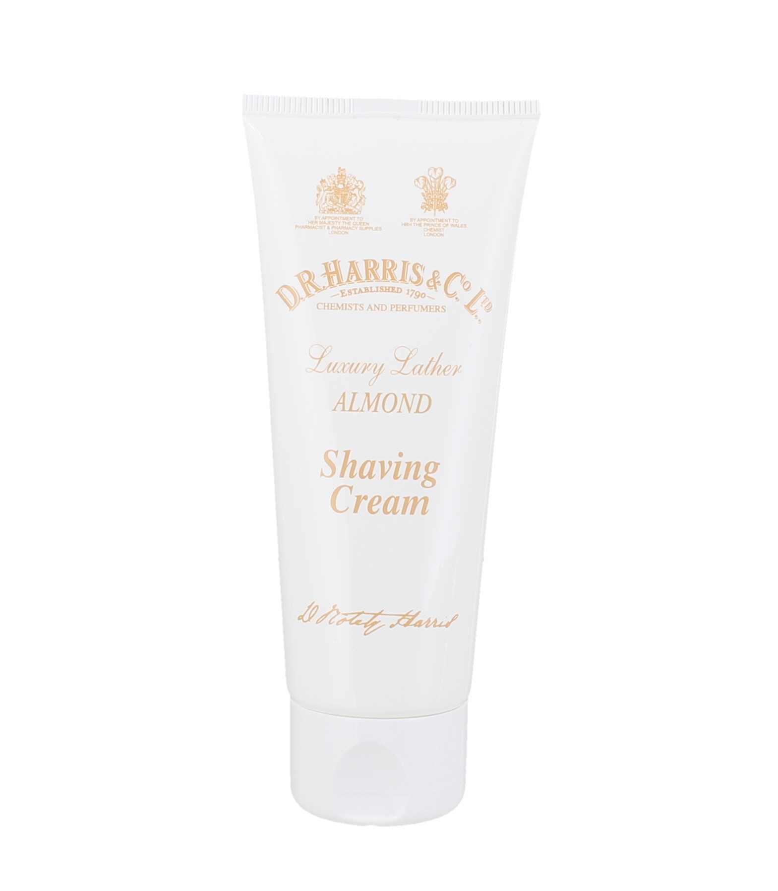 D. R. Harris 75g Almond Luxury Lather Shaving Cream Tube 