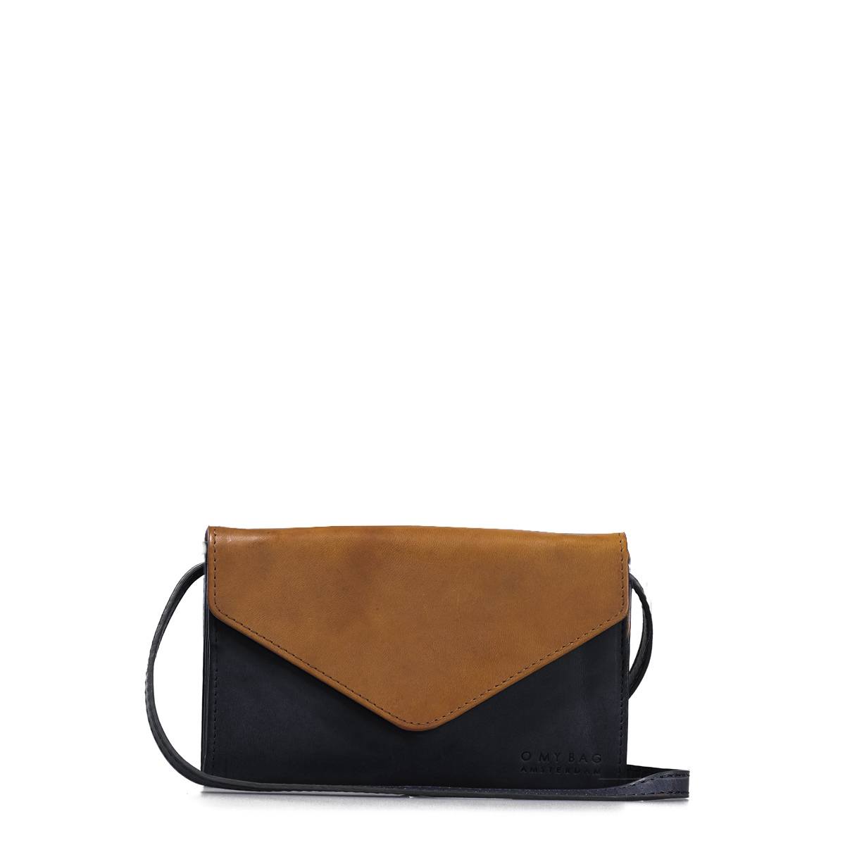 O My Bag  Josephine Cross Body Purse/Bag - Black/Cognac