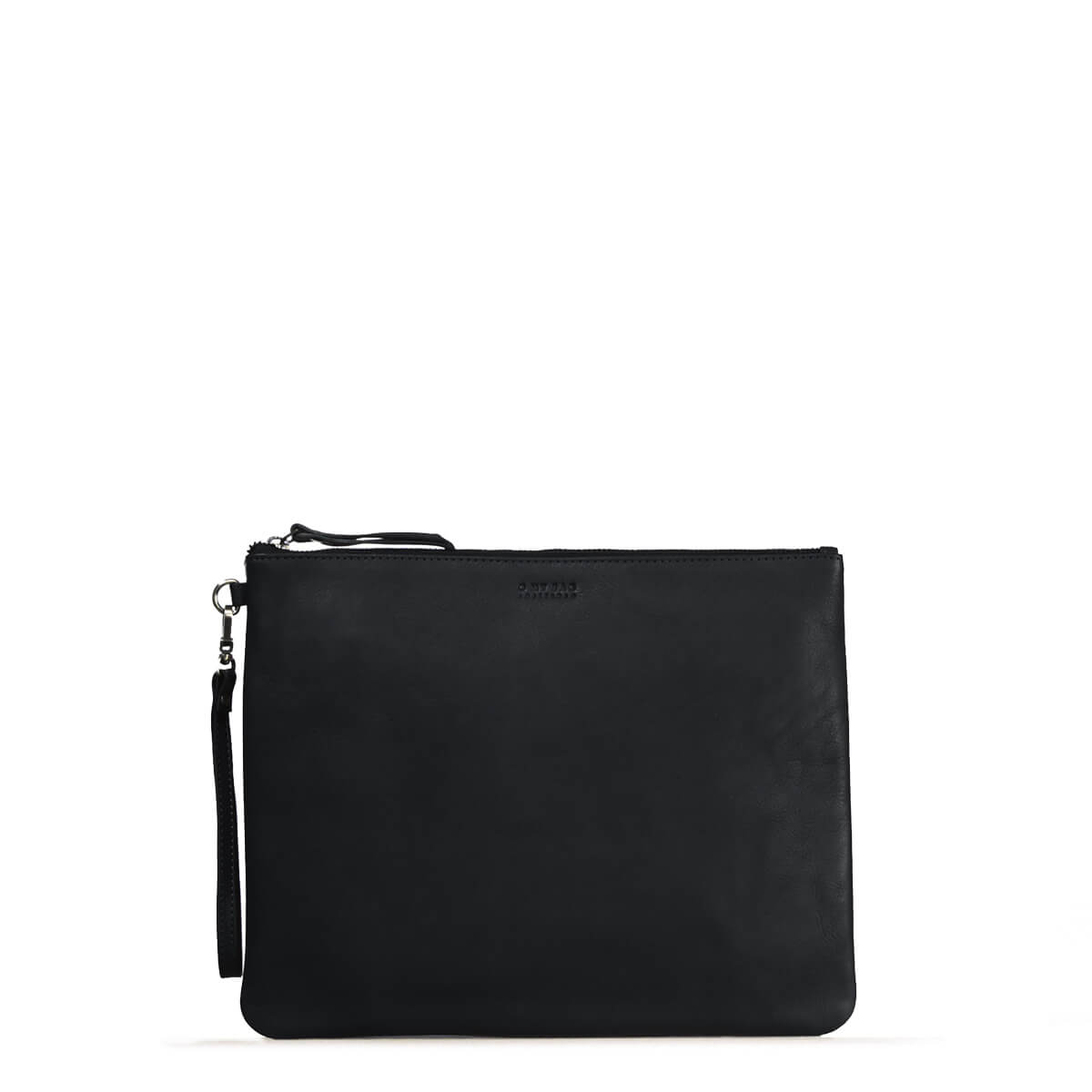 O My Bag  Large Black Leather The Scottie Multifunctional Clutch