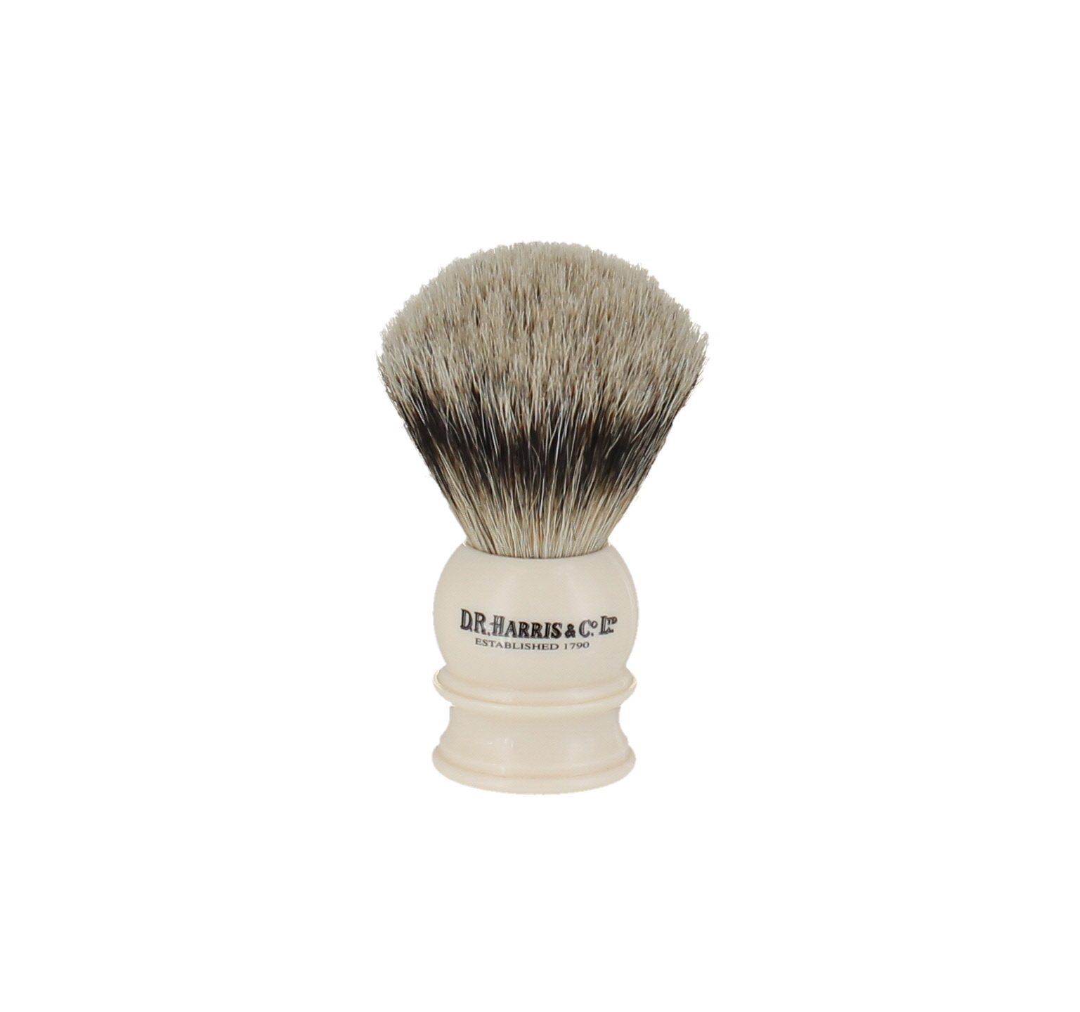 D. R. Harris E1 Silver Tip Shaving Brush - Ivory 