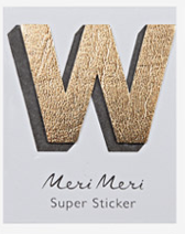 Meri Meri leather alphabet stickers 