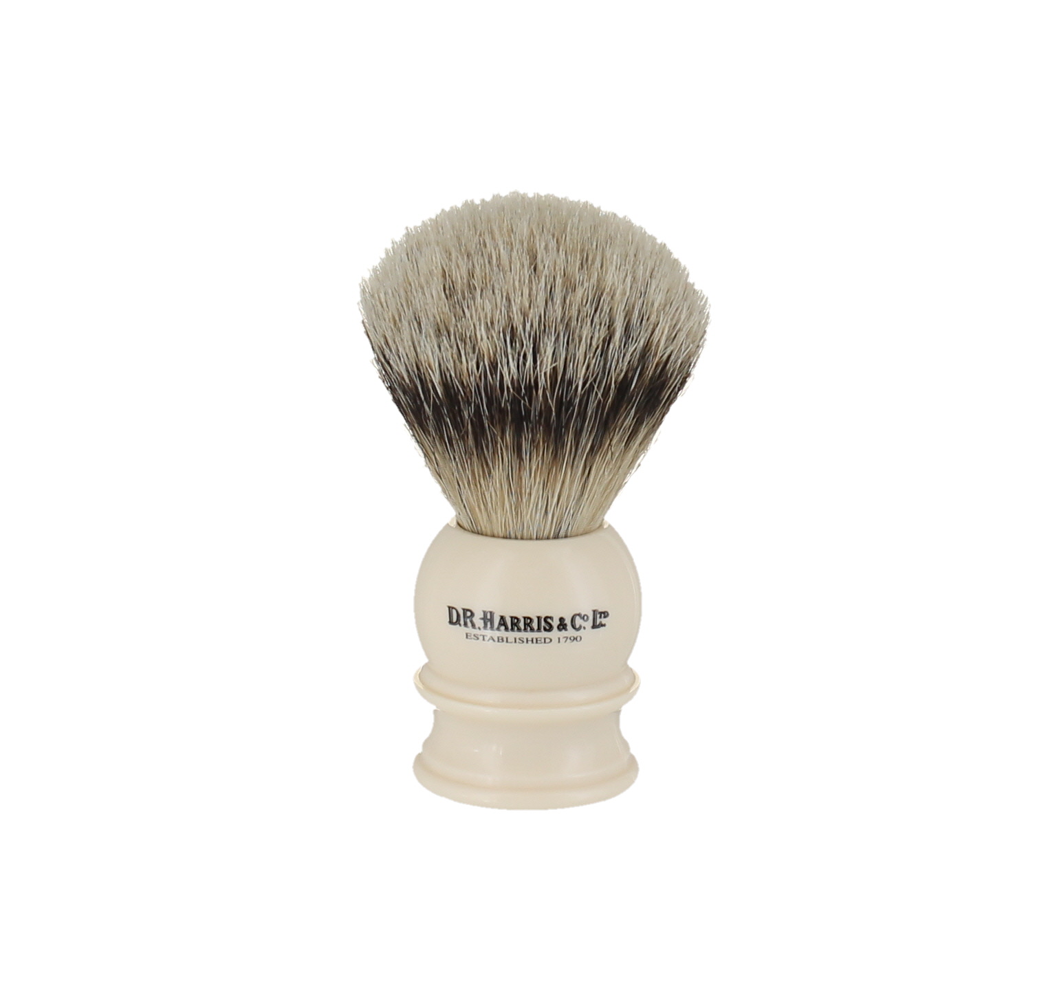 D. R. Harris E2 Silver Tip Badger Shaving Brush - Ivory 