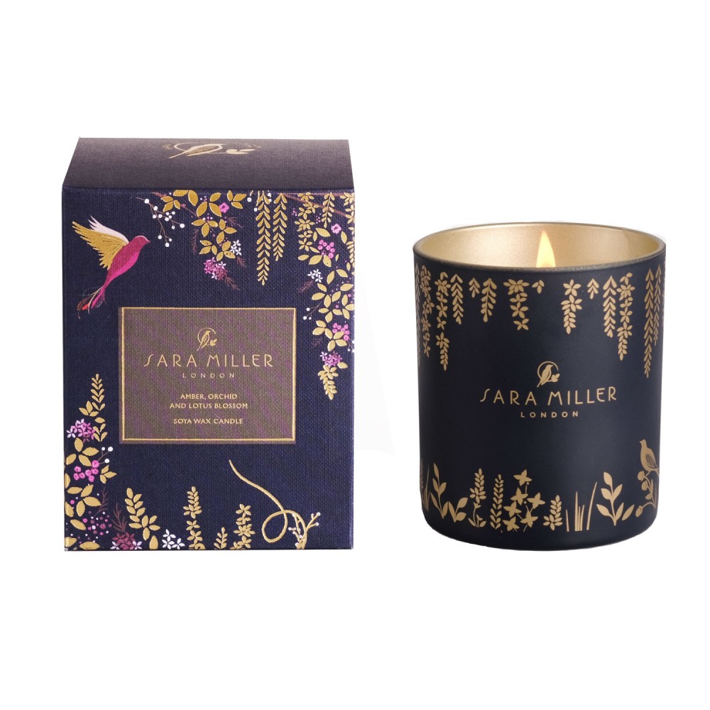 Sara Miller London AMBER, ORCHID & LOTUS CANDLE