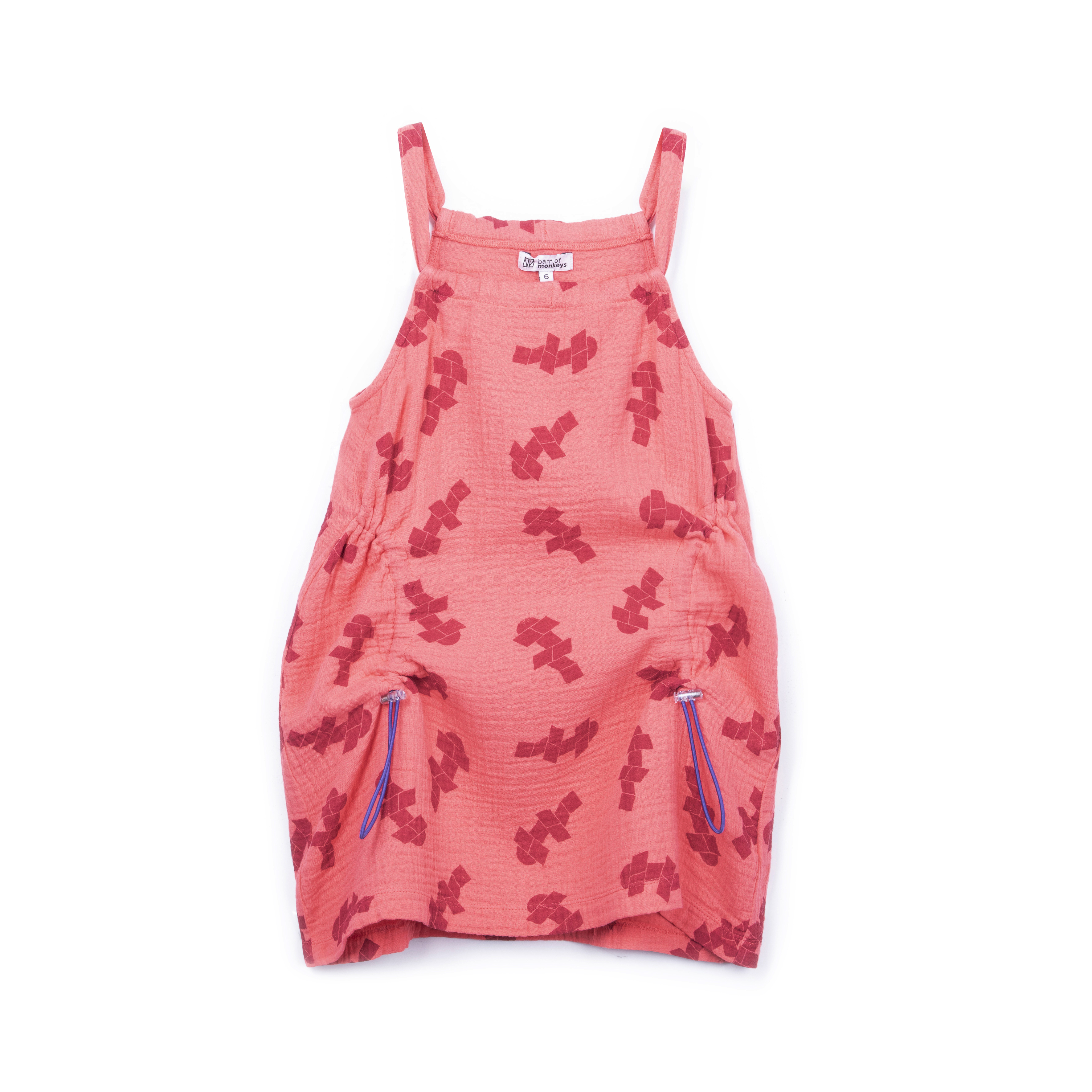 Trouva Coral Cotton Hopscotch Adjustable Girls Dress Ss19