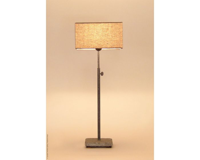 Luma Hard stone table lamp  Lead-grey