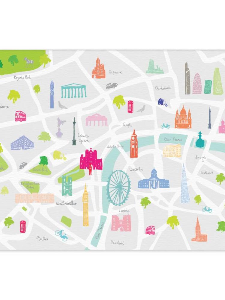 Holly Francesca  Map Of London A3 Print