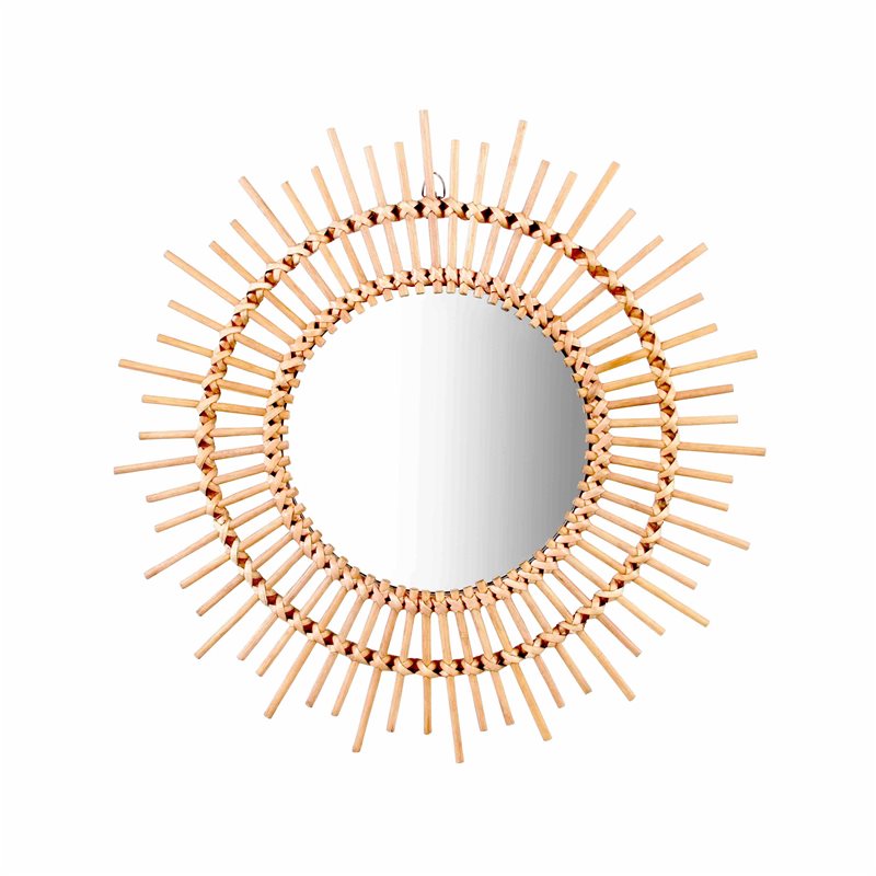 &klevering Natural Bamboo Sun Mirror