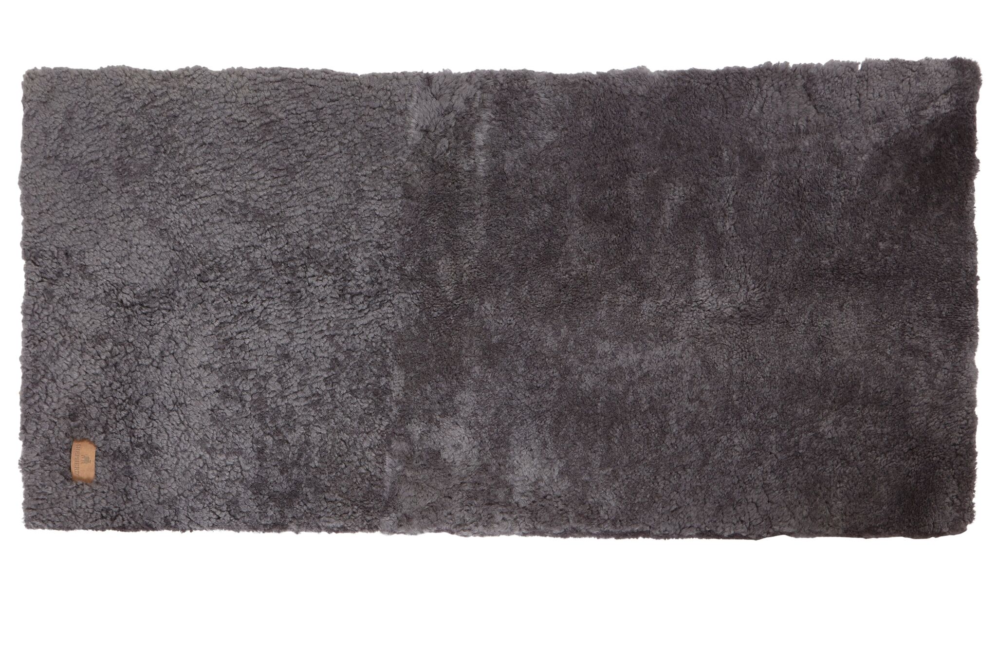 Shepherd of Sweden 'Ebba' Rectangular 100% Sheepskin Rug in colourway Carbon