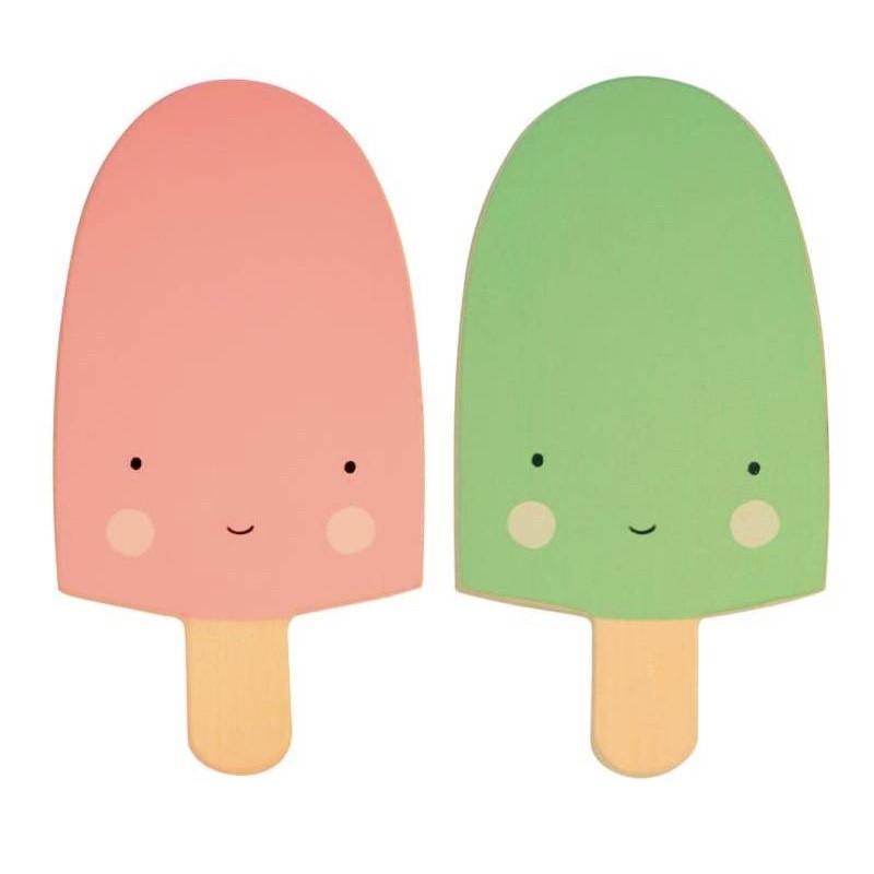 Pastel ice cream wall hooks