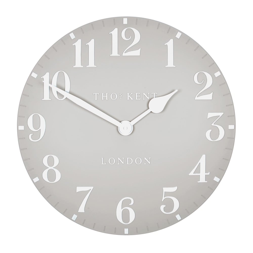 Thomas Kent 30cm Dove Grey Arabic Wall Clock