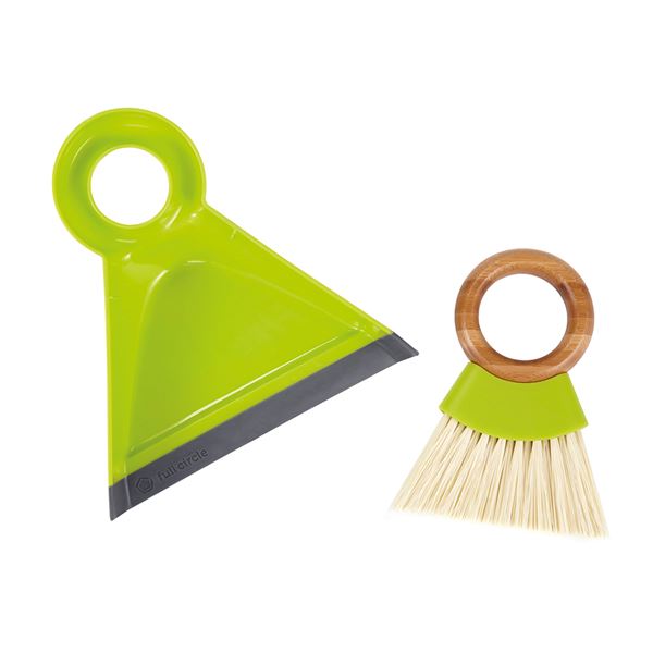 Full circle Mini Dustpan & Brush Set Green