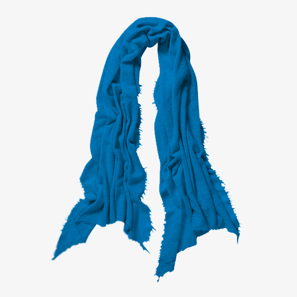 Pur Schoen Hand Felted 100% Cashmere Soft Scarf - Aqua Blue + Gift