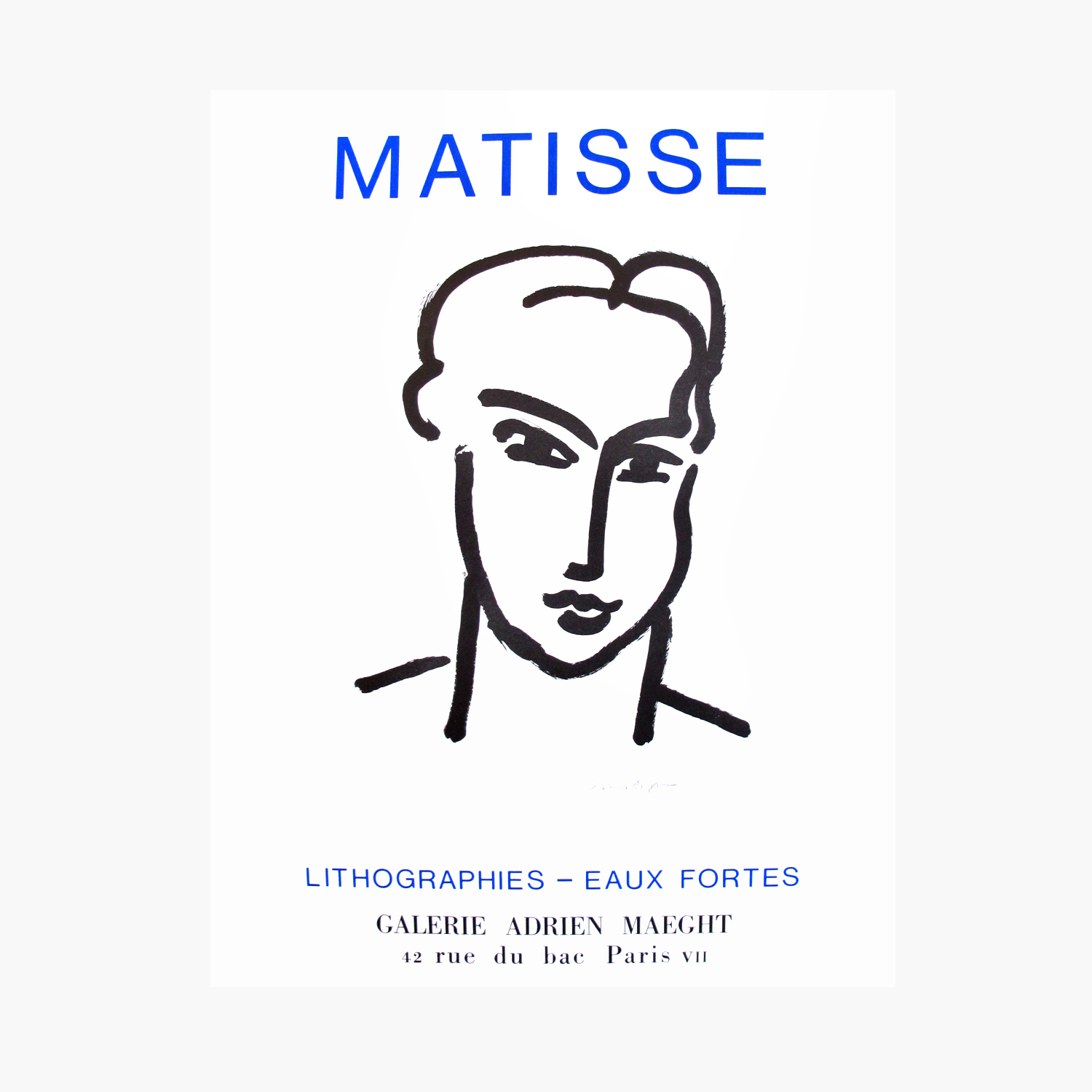 Galerie Maeght Henri Matisse ‘Lithographies Eaux Fortes’ Poster