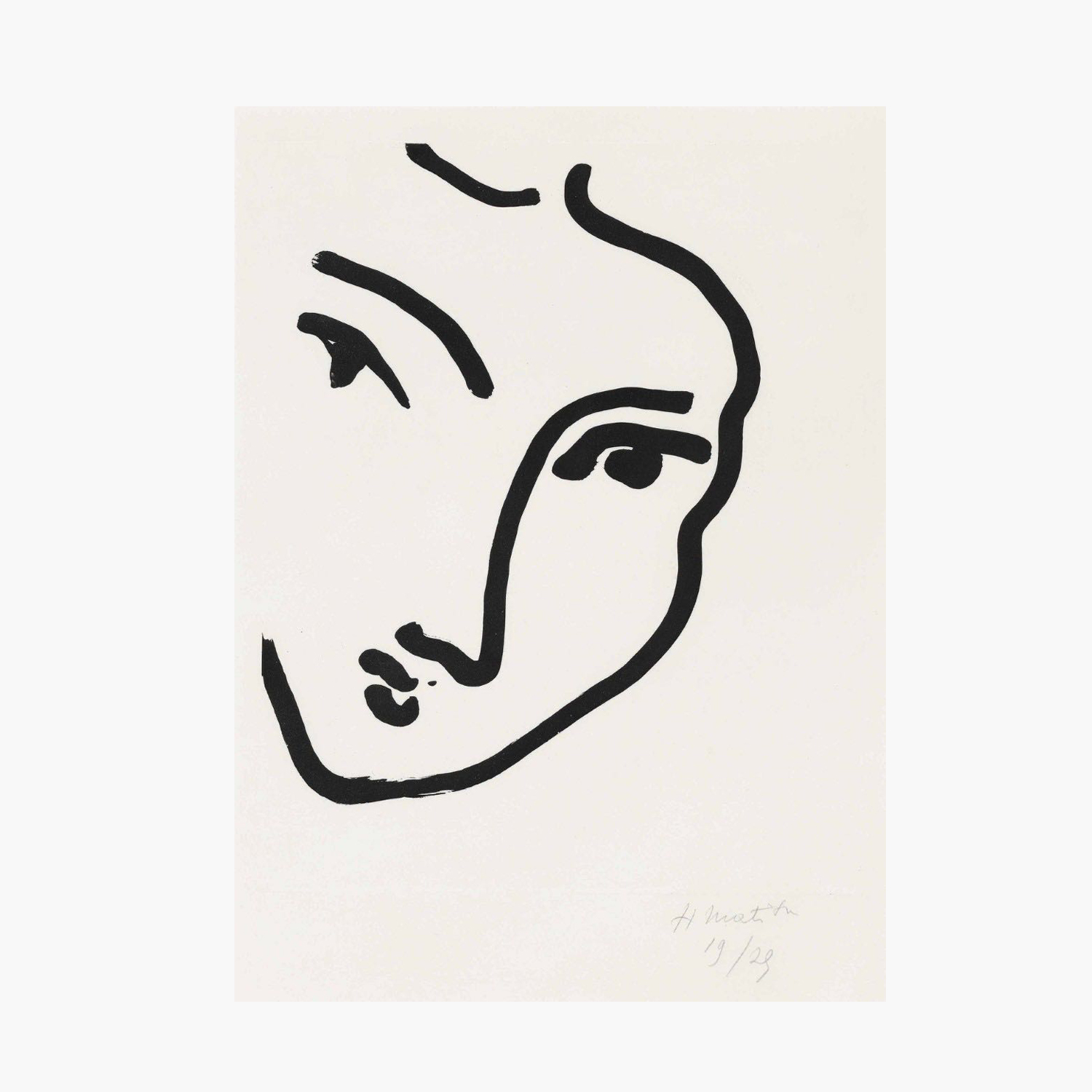 Galerie Maeght Henri Matisse ‘Nadia Au Menton Pointu’ Print