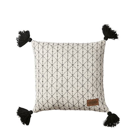 Affari Ecru Cotton Gustav Cushion with Polyester Filling 40x40cm