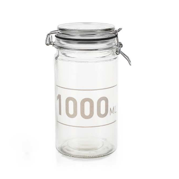 Nordal  1000ml glass jar with airtight lid