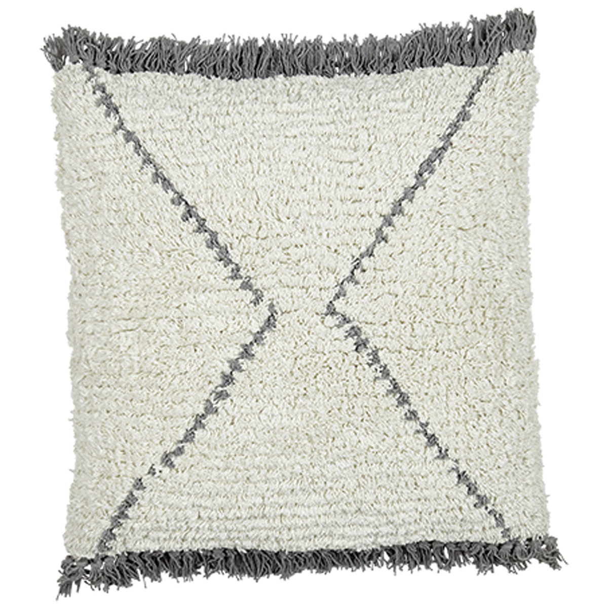 Liv Interior Ecru Cotton Kasbah Unfilled Washable Cushion