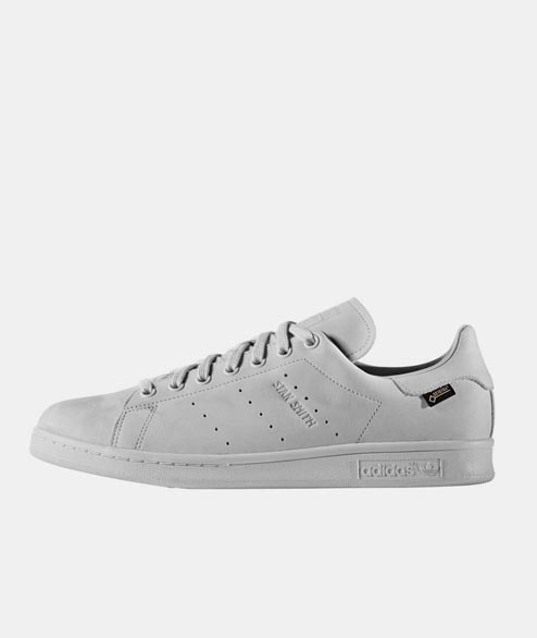 Adidas Originals Gray One Stan Smith Gtx Grain Leather Campus Shoes