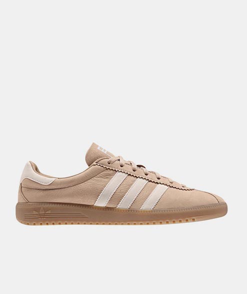 Adidas Originals Pale Nude Clear Brown Gum Leather Bermuda Shoes