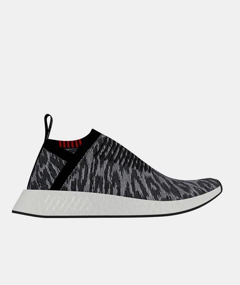 Adidas Originals Core Black Red White Leather NMD CS2 PK Shoes
