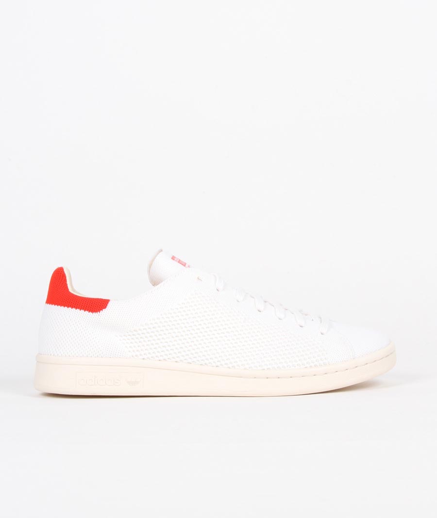 Adidas White Red Leather Stan Smith Recon Shoes