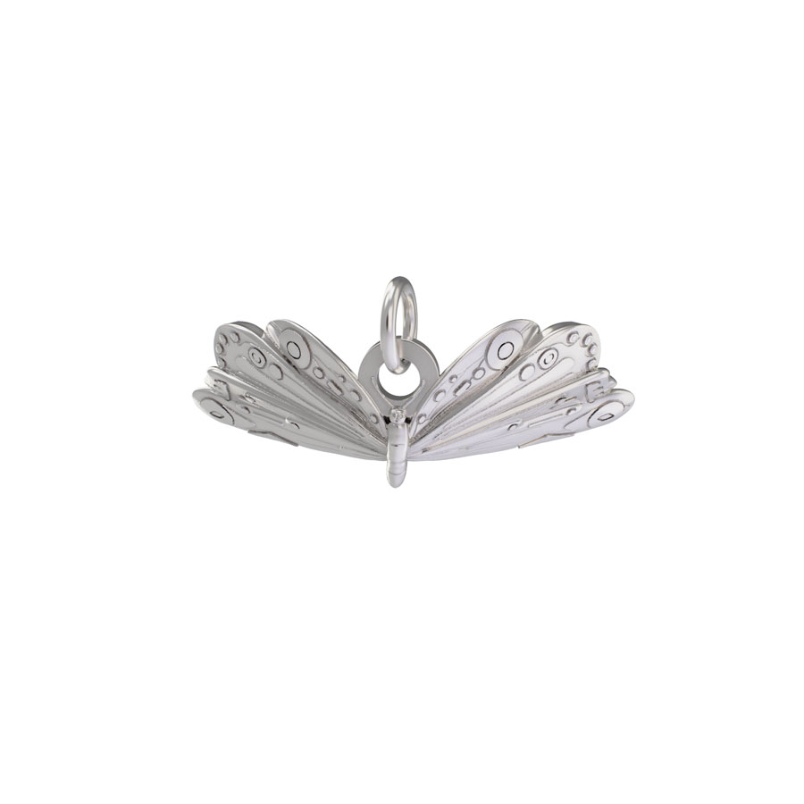 LICENSED TO CHARM Sterling Silver Very Hungry Caterpillar Butterfly Charm 