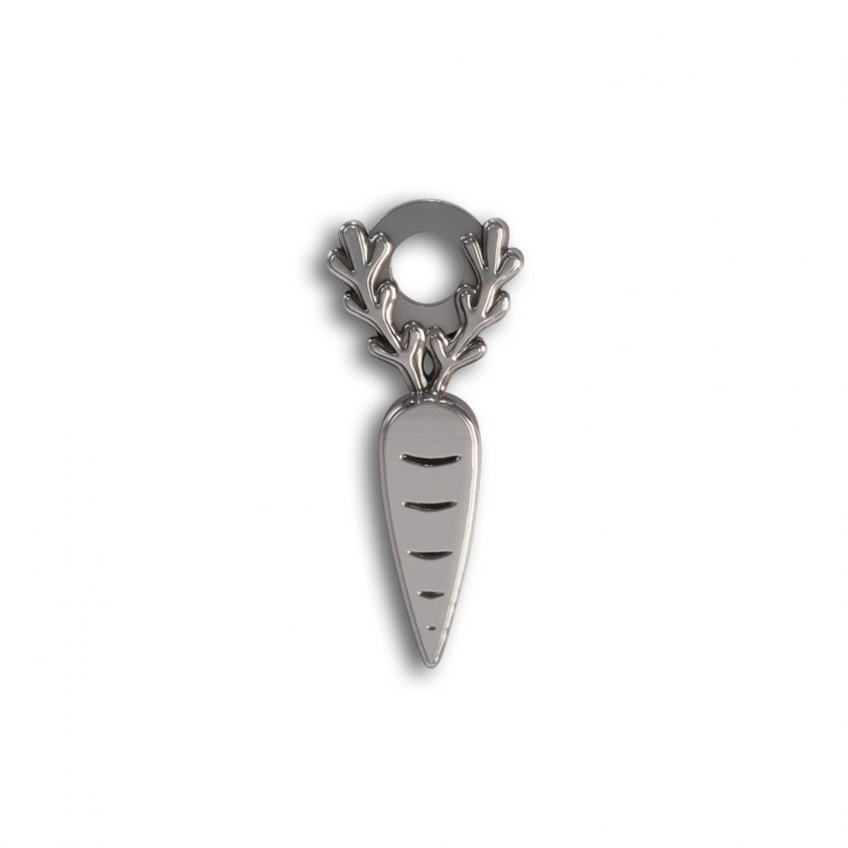 LICENSED TO CHARM Sterling Silver Carrot Charm