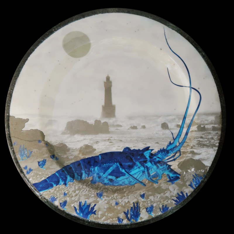 Au Bain Marie Melamine Crayfish Ouessant Dinner Plate