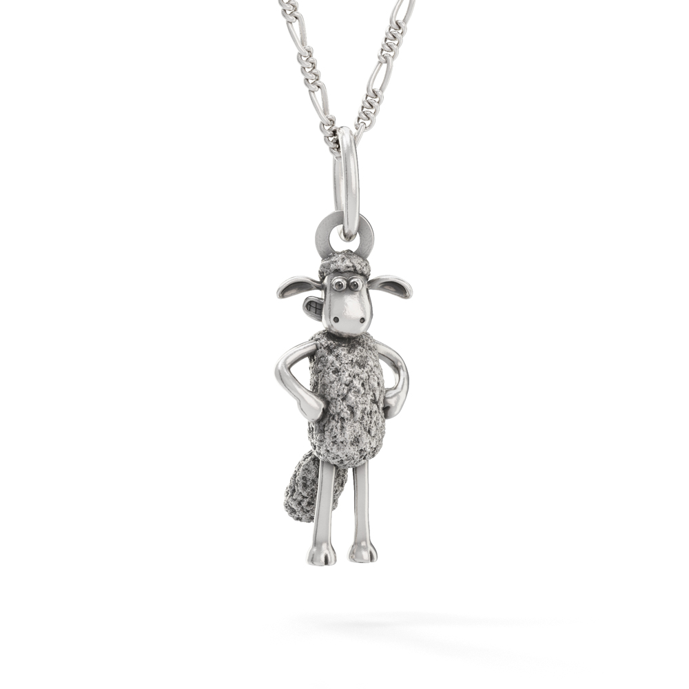 LICENSED TO CHARM Shaun The Sheep Standing Shaun Necklace 