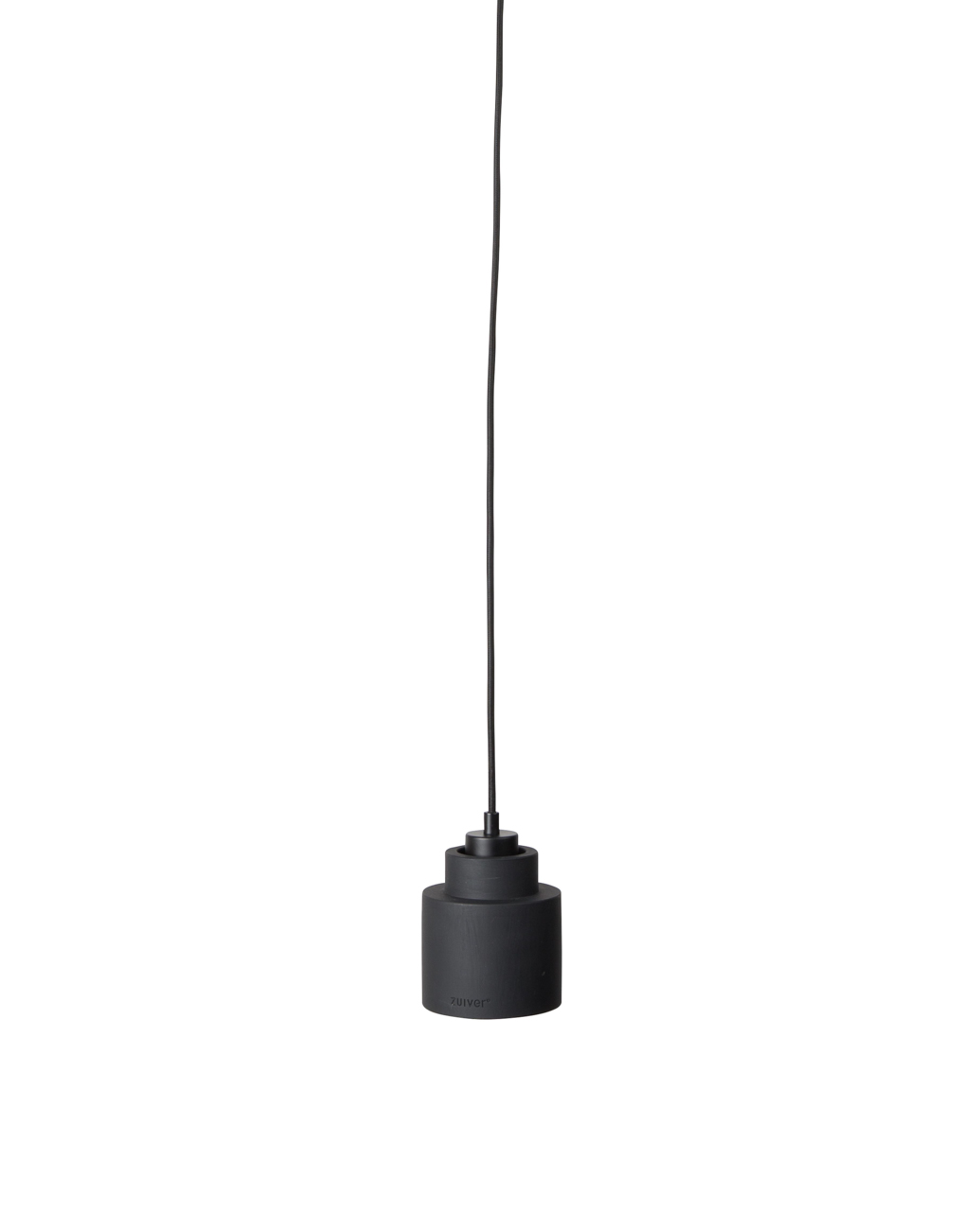 Zuiver 40 Watt Black Concrete and Powder Coated Iron Left Pendant Lamp