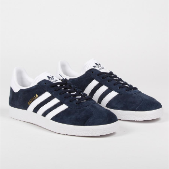 Adidas Originals Navy Leather Gazelle Shoes