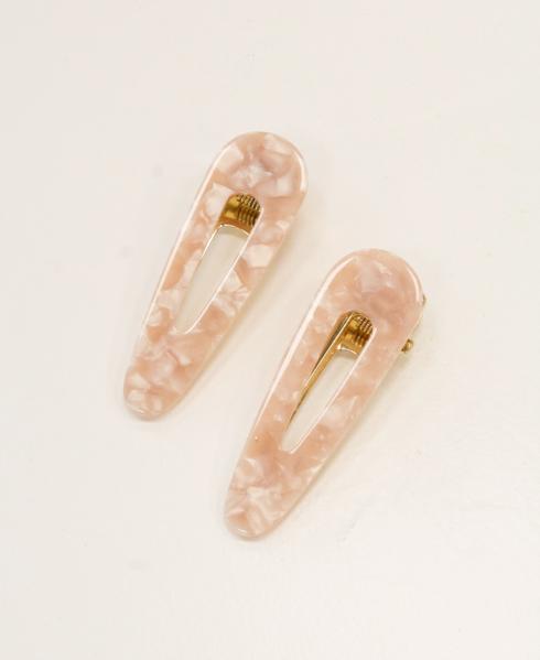 Collection & Co Set Of Two Baby Pink Hair Clips