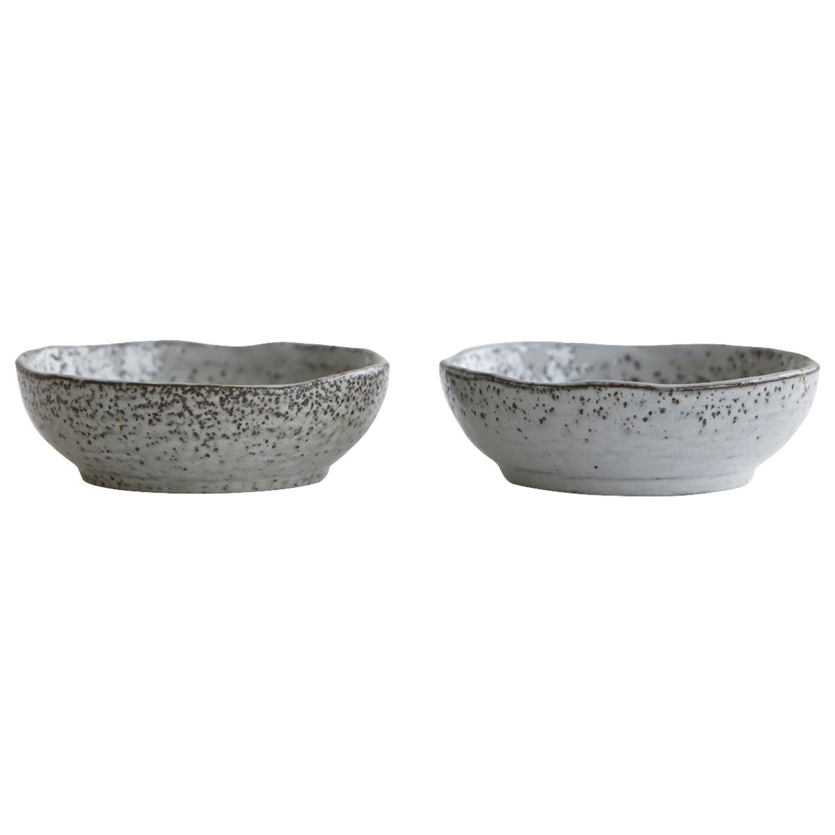 House Doctor 11.5cm Grey Blue Ceramic Rustic Bowl