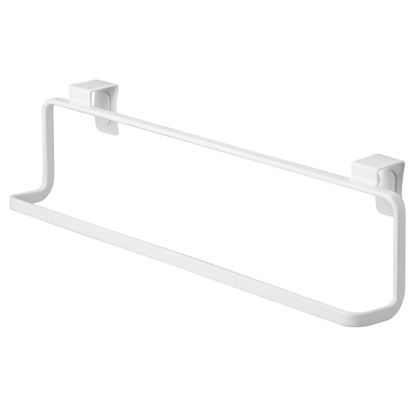 Yamazaki Extra Large White Metal Tower Towel Hanger