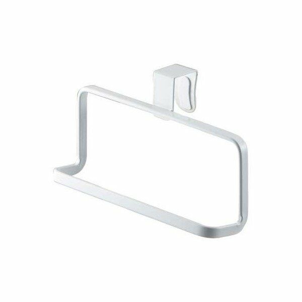 yamazaki-white-metal-tower-towel-hanger