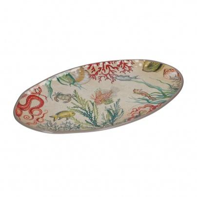 Rose & Tulipani Sea Life Melamine Oval Platter 52 X 30 Cm