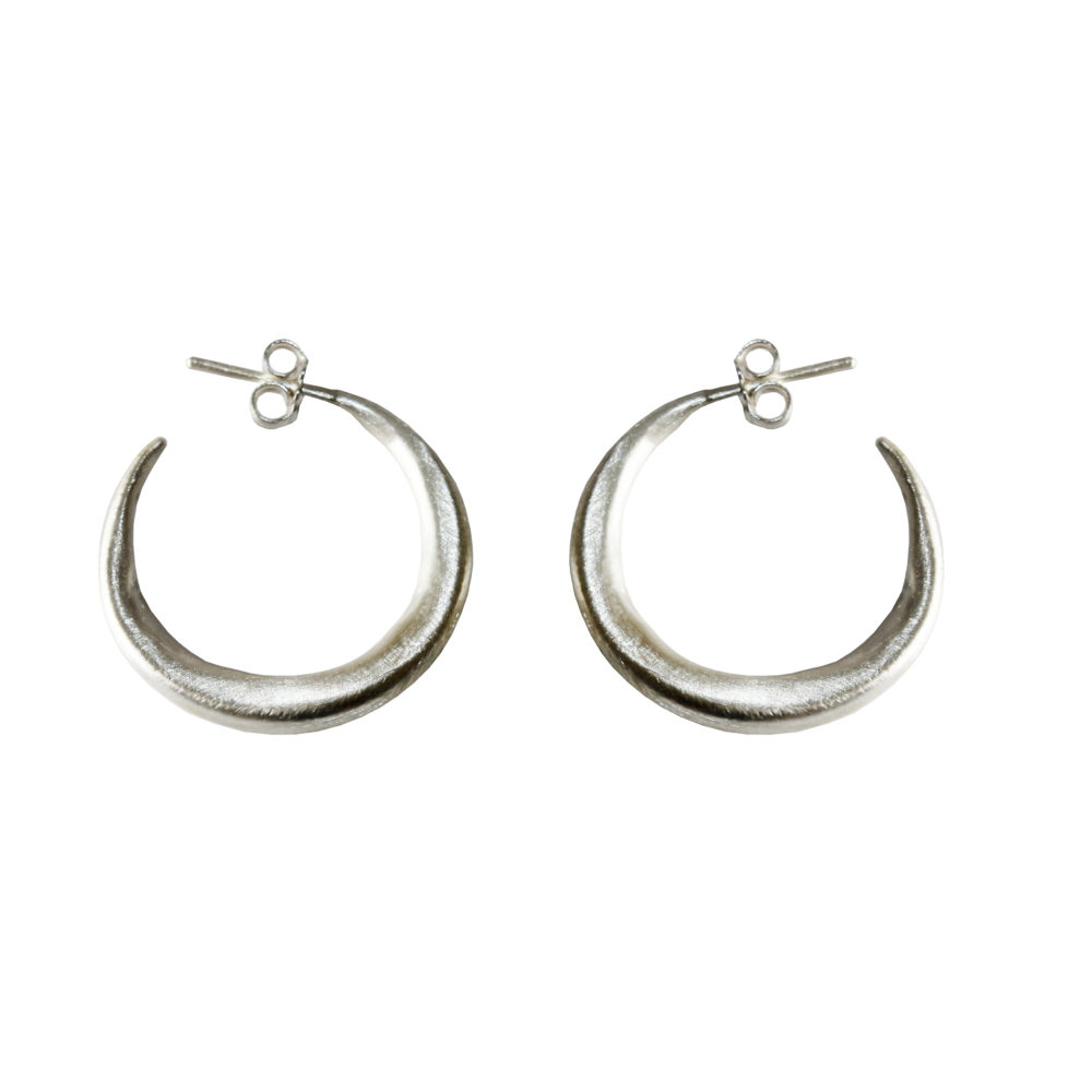 Eni Jewellery .925 Sterling Silver Chenier Hoop Earrings 