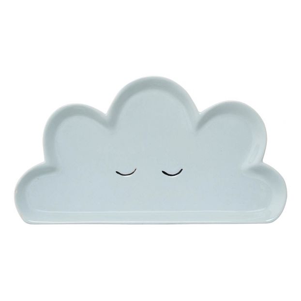 Bloomingville Smilla Cloud Sandstone Plate Blue