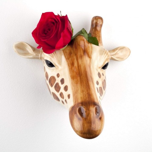 Quail Ceramics Giraffe Wall Vase